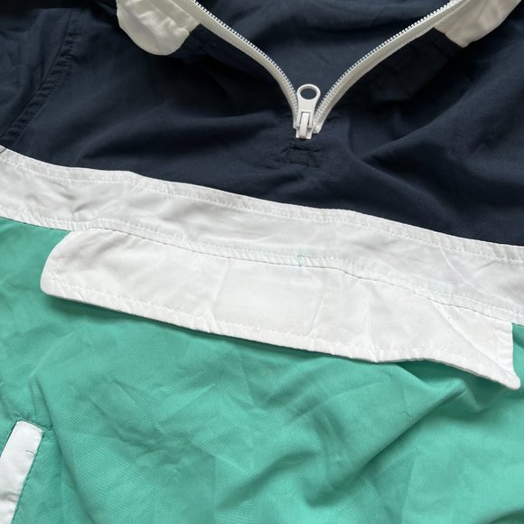 ✨5 for $25✨ Kidbox Navy, Teal and White Colorblock Windbreaker - Picture 6 of 8